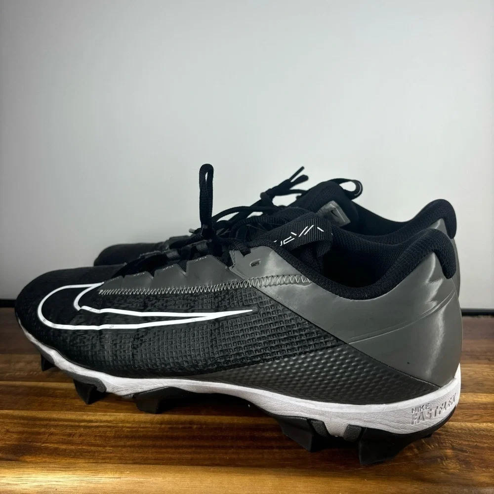 Nike Cleats Mens 13 Vapor Edge Shark 2 Football Cleats Black White Sports